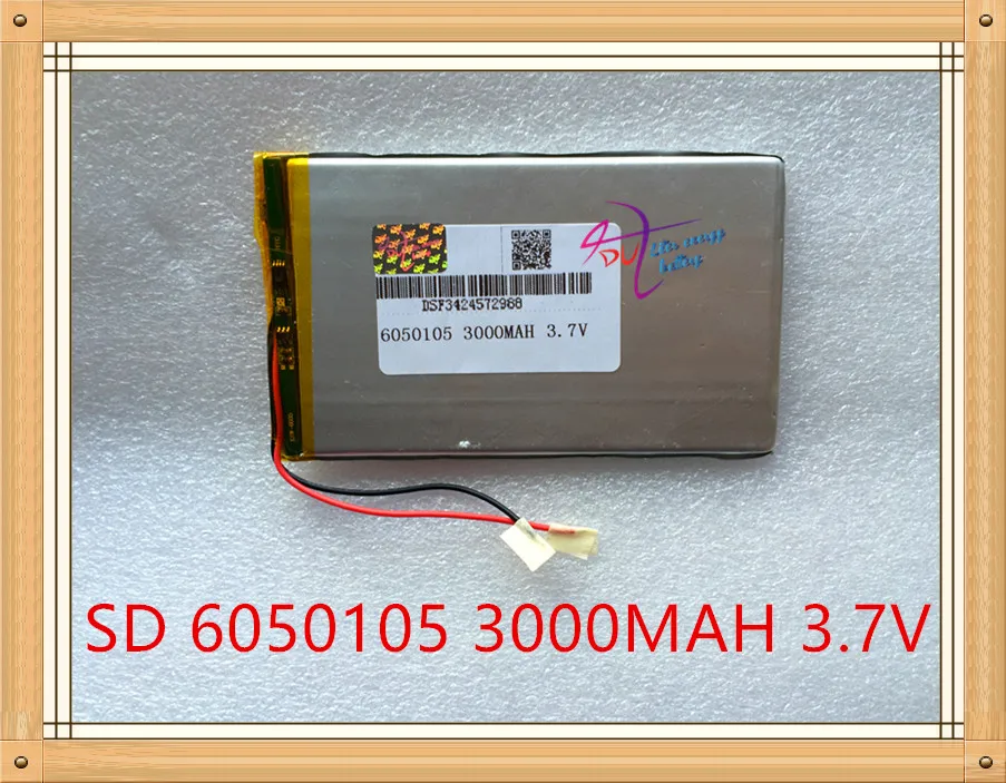 

Liter degree energy 3000mAh 3.7V high capacity polymer lithium battery 6050105 tablet pc mobile power LED