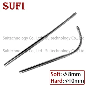 

2pcs Dia 8mm Soft led gooseneck+Dia 10mm Hard Pipe metal universal hose free bend hose Chrome iron tube serpentine tubes