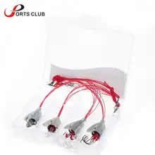 4 шт. 6 в 1 многокрючковая снасть из углеродистой стали Крючки для ловли карпа на озере с весом 9#10#11#12#13# Анти-Висячие рыболовные крючки