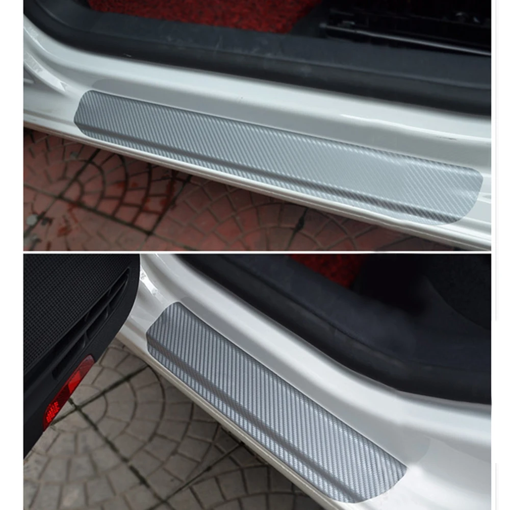 Накладка на порог автомобиля, наклейки на дверь для Volkswagen VW Golf 6 MK6 2009-2013, автомобильные аксессуары из углеродного волокна, новинка