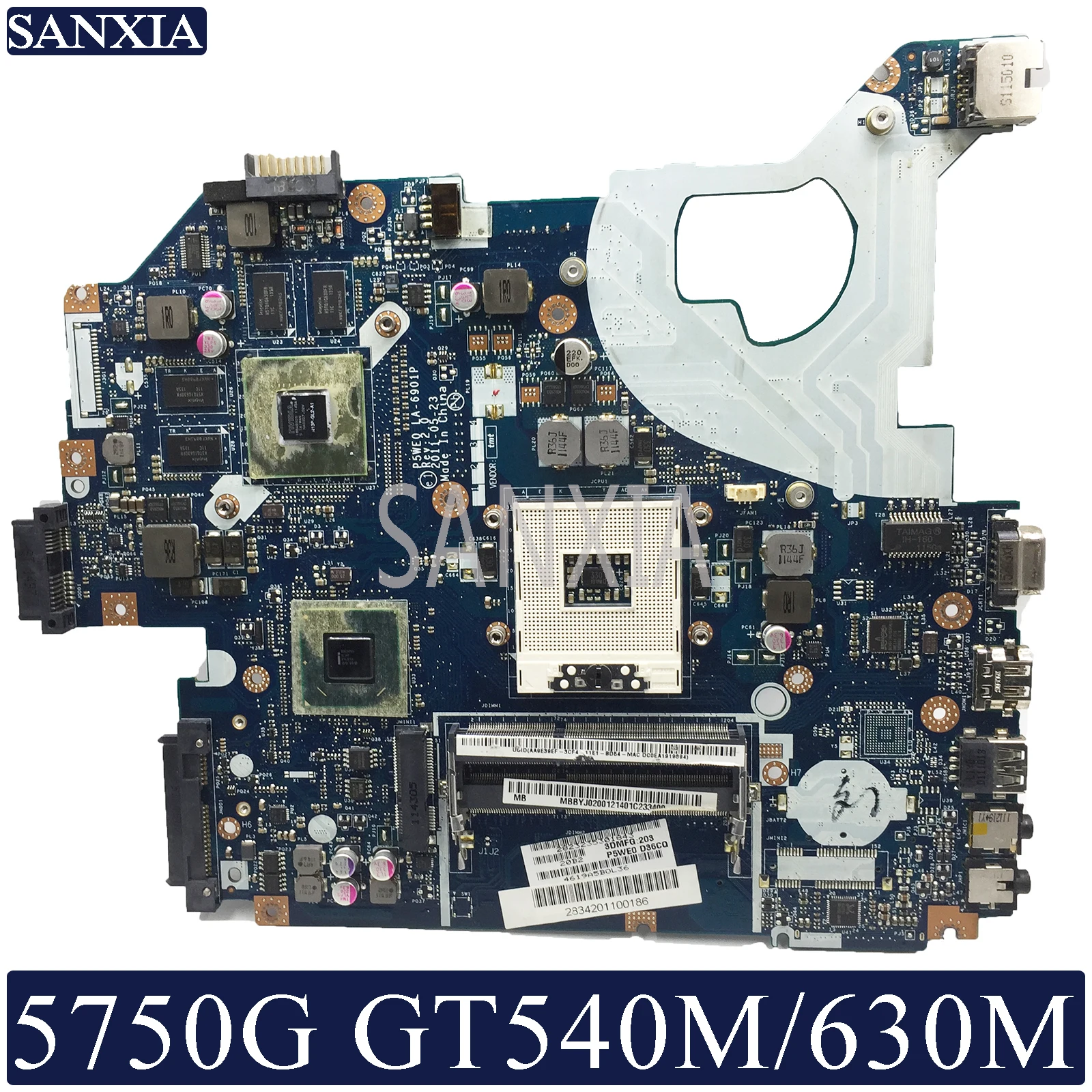 Цена KEFU LA 6901P материнская плата для ноутбука acer 5750G 5755G оригинальная материнская плата GT540M GT630M