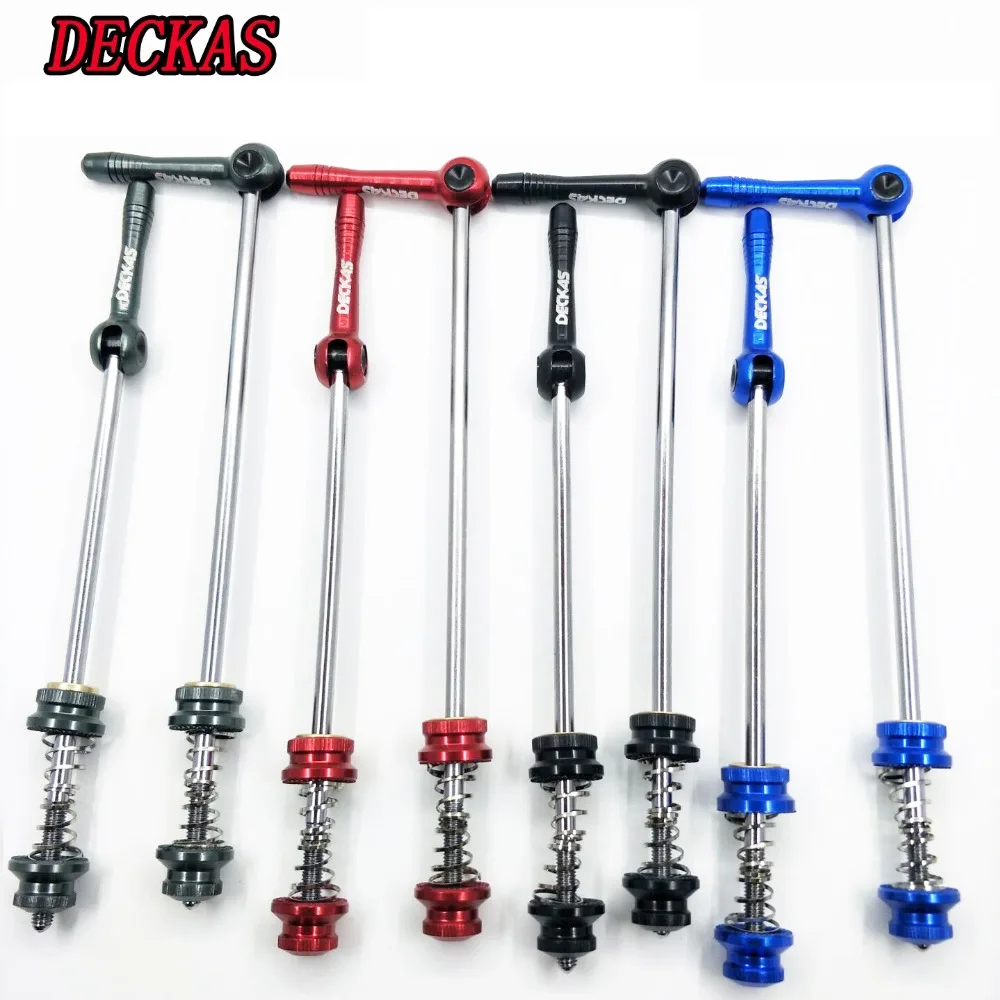 

DECKAS Light Alloy Carbon Fiber Lever Quick Release Mountain Bike Cycling Wheel Hub Skewers Set MTB Quick-release Lever