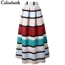 Женские макси юбки с высокой талией 100 см, винтажные длинные плиссированные юбки в полоску длиной до пола, Saias Jupe Longue SP001