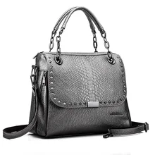 Nuevo diseñador Bolsas marca famosa mujeres Bolsas 2016 mano de lujo Bolsas mensajero Bolsas cocodrilo bolso de cuero bolsos a0262