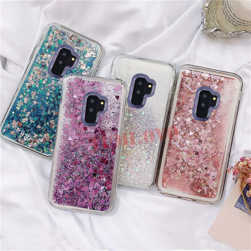 

New Liquid Quicksand Soft Silicone PC Full Case for Samsung Galaxy S8 S9 Plus S6 S7 Edge A3 A5 J1 J3 J5 J7 2016 2017 A6 A8 2018