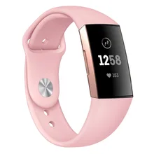 Odog Black Soft Silicone Watchbands Strap for Fitbit Charge 3 Smart Watch Accessories Watch Belt