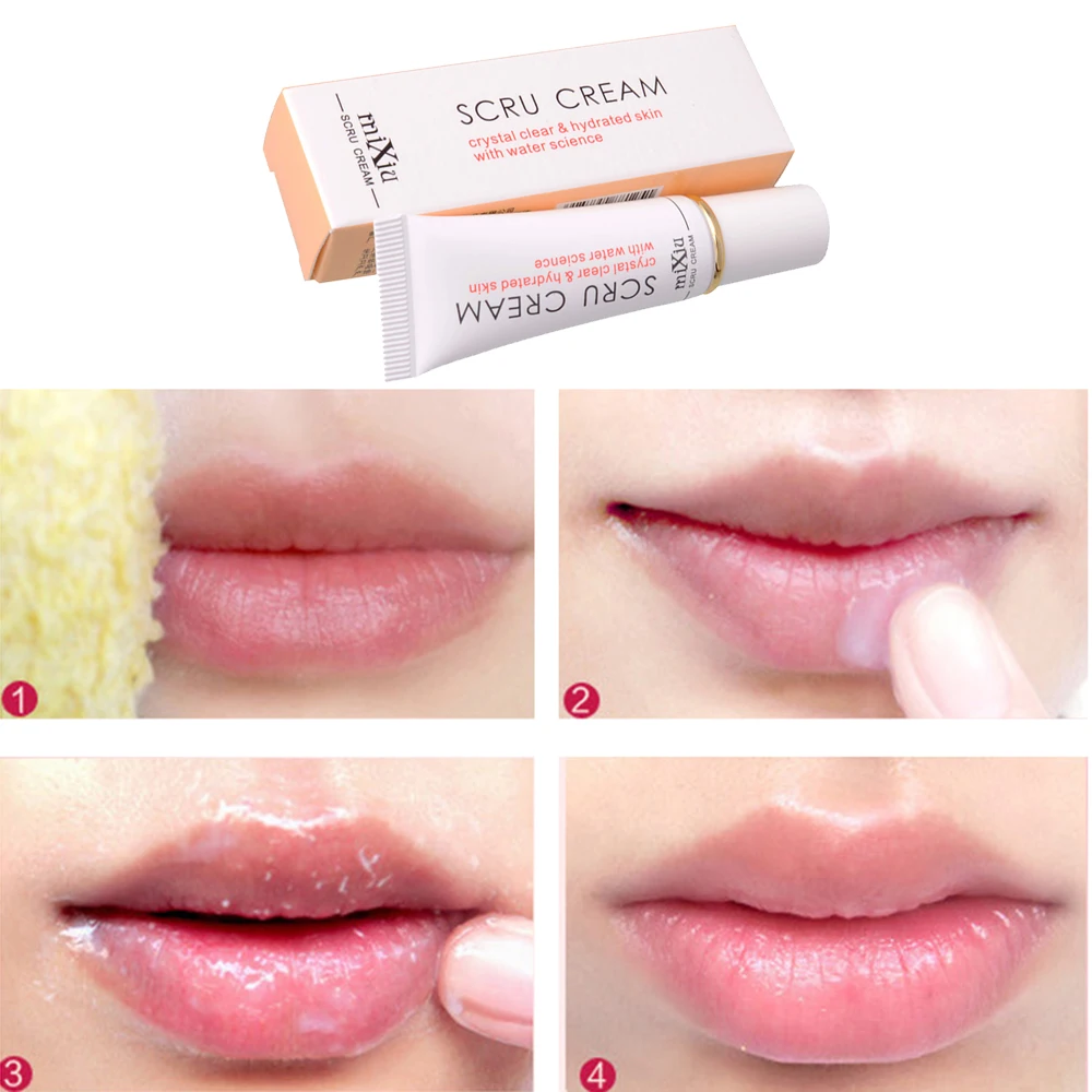 

2019 New Useful Beauty Lip Scrub Removal Horniness Water Science Lips Exfoliating Gel Scru Cream with water science