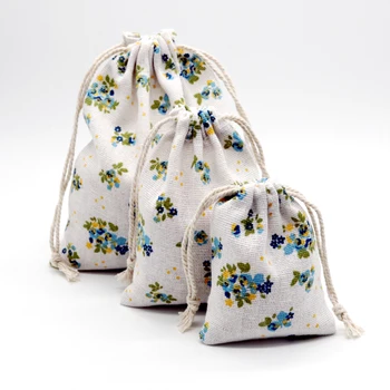 

Hot Sale 50pcs/lot Linen Cotton Bags 19x24cm Big Muslin Cosmetics Gifts Jewelry Packaging Bags Cute Drawstring Gift Bag Pouches