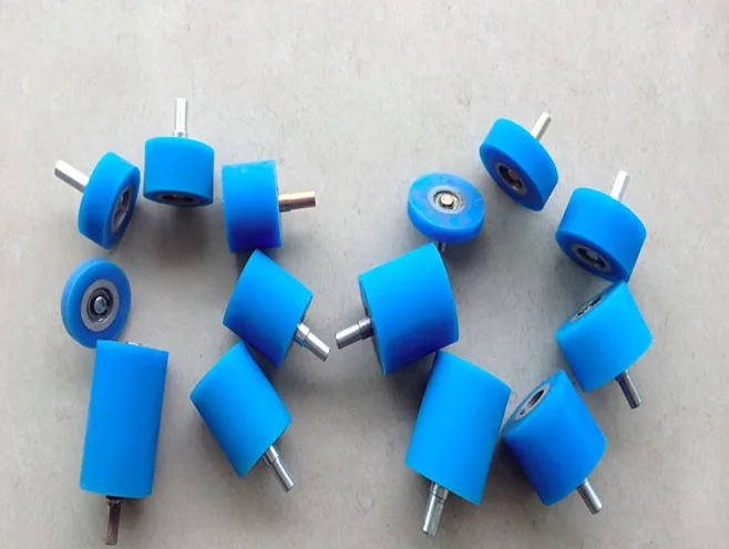 M10-50x20mm Wrapping machine silicon rubber wheels Pressure roller with bearing M10-50x20mm Wrapping machine silicon rubber wheels Pressure roller with bearing