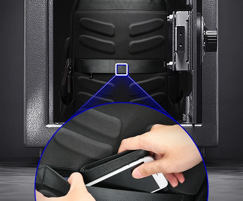 BOPAI, Большой Вместительный рюкзак для ноутбука с защитой от кражи, usb зарядка, модная мужская сумка на плечо, рюкзак для путешествий, 15,6 дюймов, для ноутбука