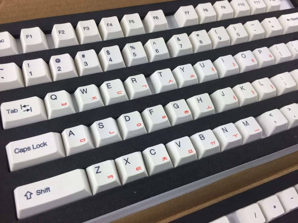 104/108 клавиш PBT японская Корейская сублимационная Лазерная клавишная крышка для