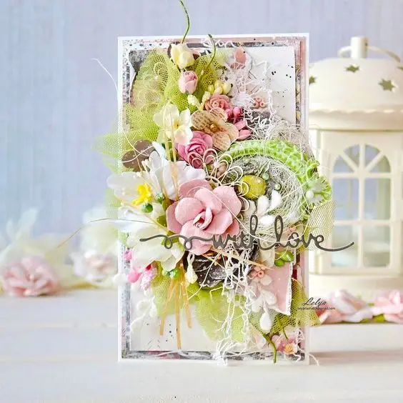 

1 Bag Prima Flowers Mulberry Paper Flowers For Cutting Dies Scrapbooking Album Paper Card 2019