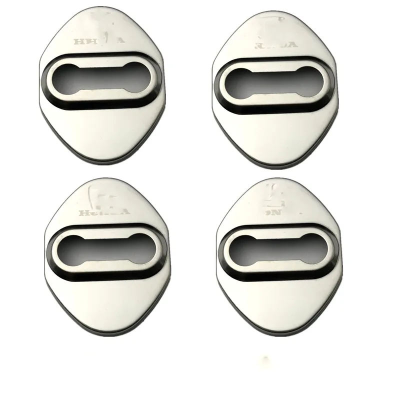 

Free Shipping ! For Honda Accord / Odyssey / FitSaloon / CRV / HRV / Vezel Door Lock Cover Caps Protective Car-styling 4pcs/set