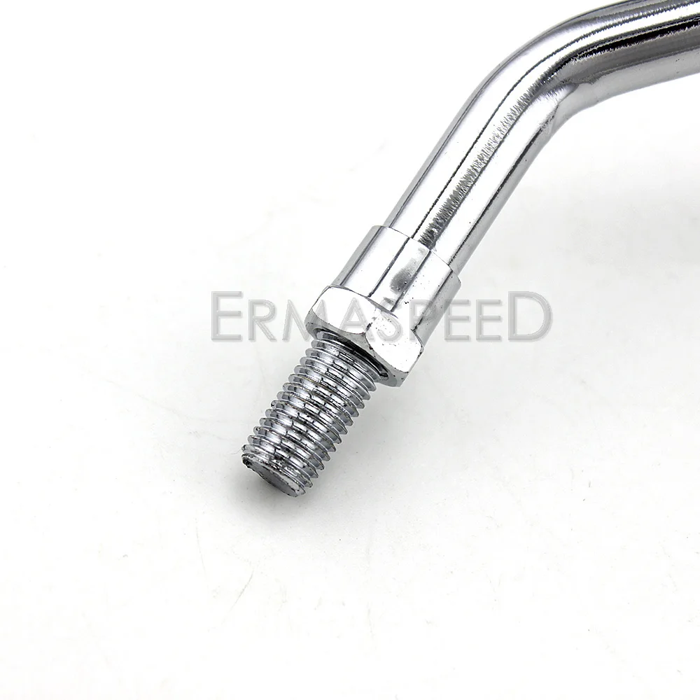 Motorcycle Mirrors Universal 10mm Chrome Rearview Mirrors Motorcycle Motocross Scooter E-bike Racing Motorbike Side Mirror Rear View Accessories