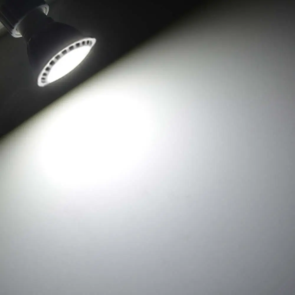 Алюминиевый GU10 Светодиодный светильник с регулируемой яркостью, переменный ток 85-265 в 110 В, встраиваемый COB Светодиодный точечный светильник 3 Вт 5 Вт 7 Вт ярче, чем галогенная лампа - Испускаемый цвет: Белый