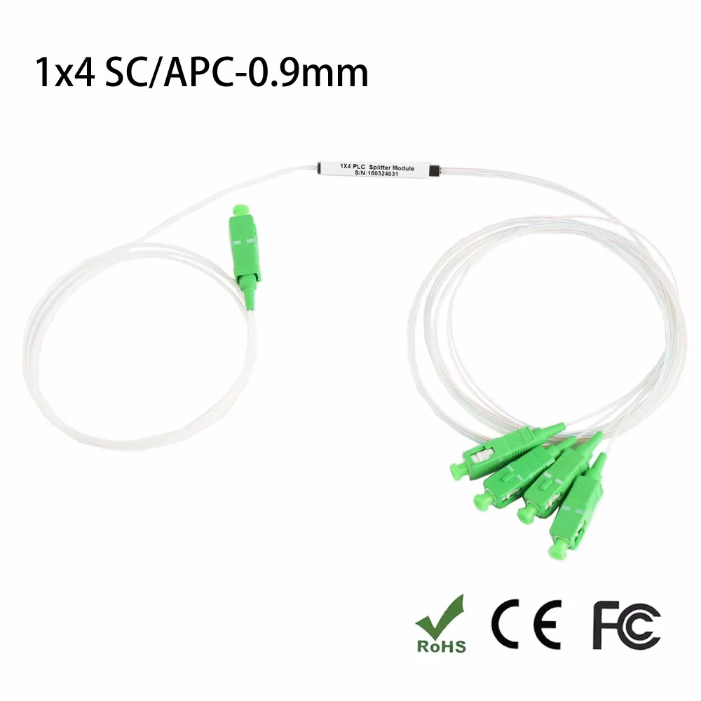 1x8 SC//APC Fiber Optic PLC Splitter Fiber splitters Fiber pigtails