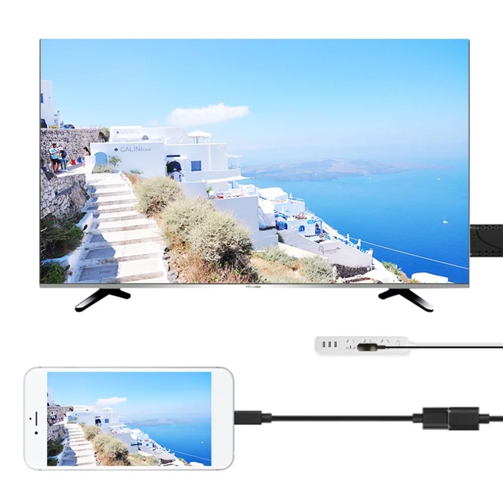 USB для Женский Мужской HDMI кабель HDTV адаптера для iPhone 7/7plus/6s 6 plus AC1068
