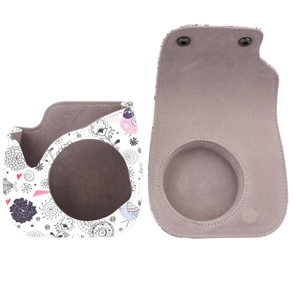 Fujifilm Instax Mini 8/Mini 8s Case - Pu Leather Instax Mini 8 Camera Case Bag - Instax Mini 8 Case with Shoulder Strap Pocket