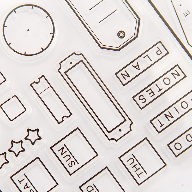 Винтажные бирки звезда прозрачный силиконовый прозрачный штамп для скрапбукинга DIY ремесло украшение Мягкая Печать Детские канцелярские принадлежности
