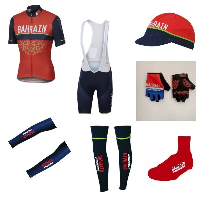 

7pcs full set pro Team red 2017 cycling jersey summer Short sleeve bike clothing MTB Ropa Ciclismo Bicycle maillot