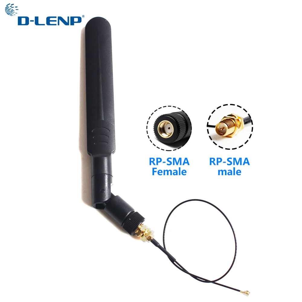 Dlenp 2,4 wifi антенна ГГц Wi-Fi антенны Omni Dual-band RP-SMA разъем 1,13 PCI U. FL для RP SMA женский Wi-Fi помощью соединительного кабеля 5dbi антенна