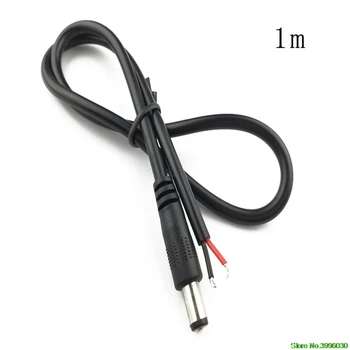 

1M DC Power 5.5mm x 2.1mm Male Plug Connector Extension Cord Cable