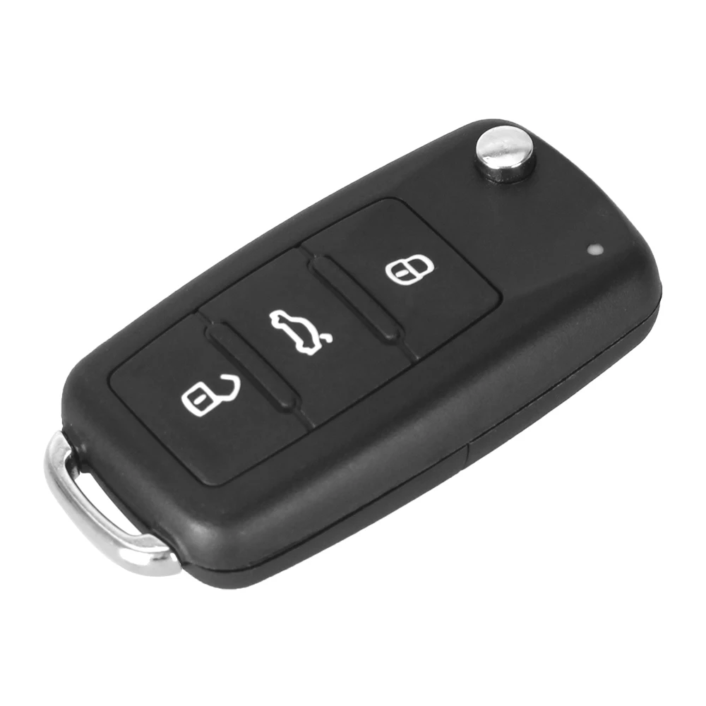 KEYYOU 10X 3 кнопки дистанционного флип-ФОБ ключ для отбортовки оболочки для VW Volkswagen Tiguan брелок для ключей от машины поло MK6 цельный брелок