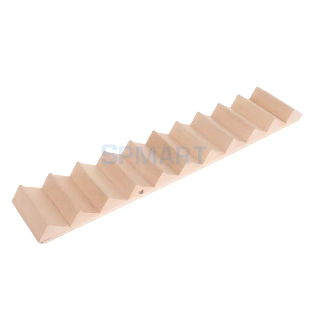1/12 Scale Dollhouse Miniature Wooden Step Stair Staircase without Handrail for 12th Dolls House DIY Building Accessories