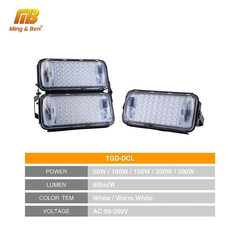 LED SMD3030 Floodlight 50W 100W 150W 200W 300W Outdoor Lighting AC90-265V IP67 CE For Square Garden Garage Wall Lamp Spotlight