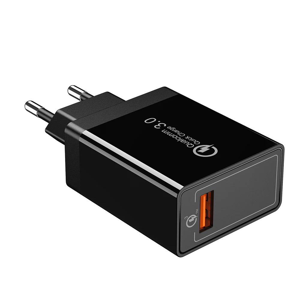 USB raxfly зарядное устройство для телефона для iPhone Quick Charge 3,0 для samsung Note 9 8 18 Вт настенное дорожное быстрое зарядное устройство для телефона huawei P20 Pro - Тип штекера: Black 1