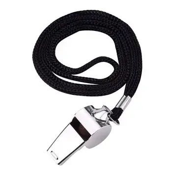 

By DHL 200pcs Metal Whistle RefereeTraining School Soccer Football Basketball Cheerleaders Cheer Stainless Steel With Rope