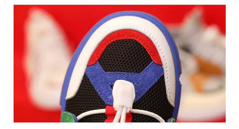 Hobibear детская спортивная обувь для мальчиков Повседневное детская обувь для девочек кроссовки Весенняя мода теннис Красочные Прогулка парусиновые Лоскутные AS3906