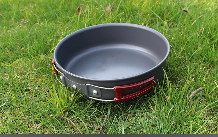 1.7L de sartén de aluminio portátil al aire libre utensilios de cocina no sartén antiadherente de cocina sartén Camping Picnic senderismo utensilios con bolsa 1.7L de sartén de aluminio portátil al aire libre utensilios de cocina no sartén antiadherente de cocina sartén Camping Picnic senderismo utensilios con bolsa