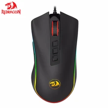 Redragon COBRA M711 Chroma kablolu oyun fare 16.8 milyon RGB renkli arkadan aydınlatmalı 10000 DPI 9 düğmeler optik LED PC lol
