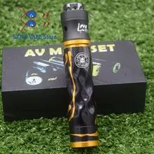AV Twistgyre mod kit Brass copper Aluminum Material Mechanical Mod 18650 battery e cigarette kit 24mm diameter with 510 tank AV Twistgyre mod kit Brass copper Aluminum Material Mechanical Mod 18650 battery e cigarette kit 24mm diameter with 510 tank