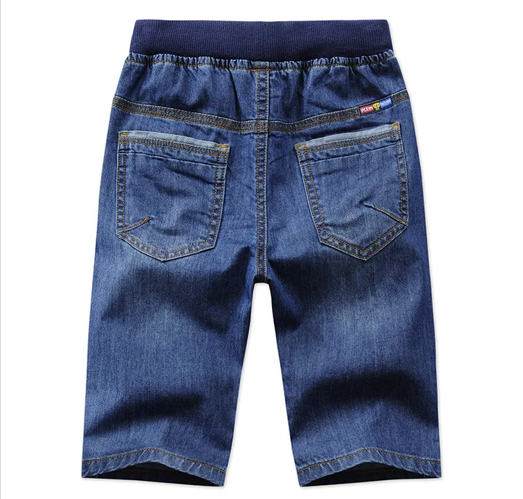 Модные короткие джинсы для маленьких мальчиков; укороченные штаны для маленьких мальчиков; джинсовые шорты; одежда дл