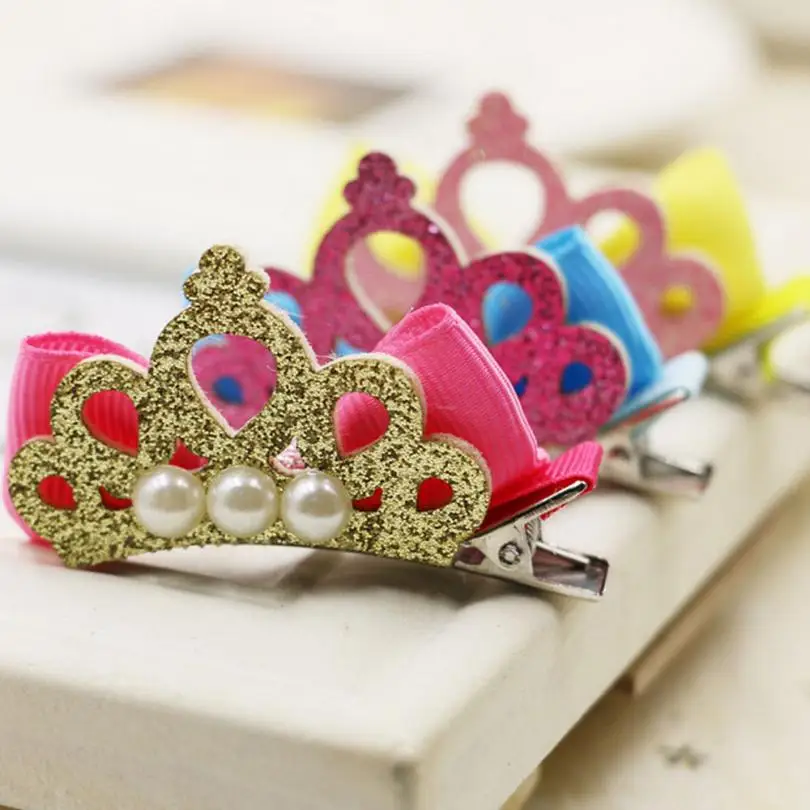 Baby Headband Baby Hair Accessories Cute Bowknot Crown Hair Clips Baby Girl Hairpins Children Hair Accessories 2018 15