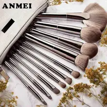 10Pcs Metal Makeup Brushes Set Powder Foundation Eyebrow font b Eye b font font b Shadow