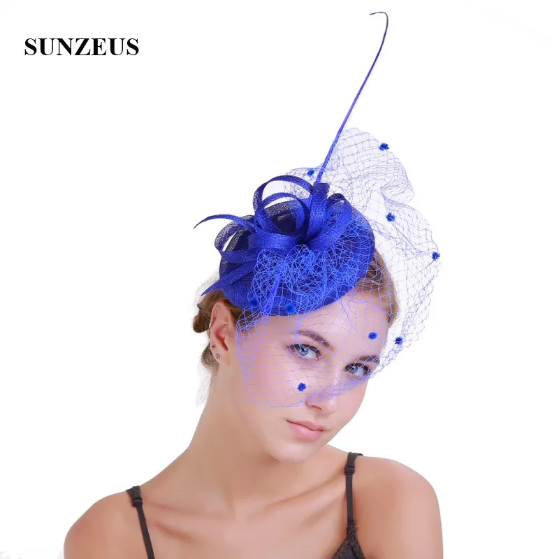 Fascinators свадебные шляпа с лица вуаль изящные свадебные аксессуары для волос белье Цветы Для женщин вечерние Шапки chapeu casamento SH56