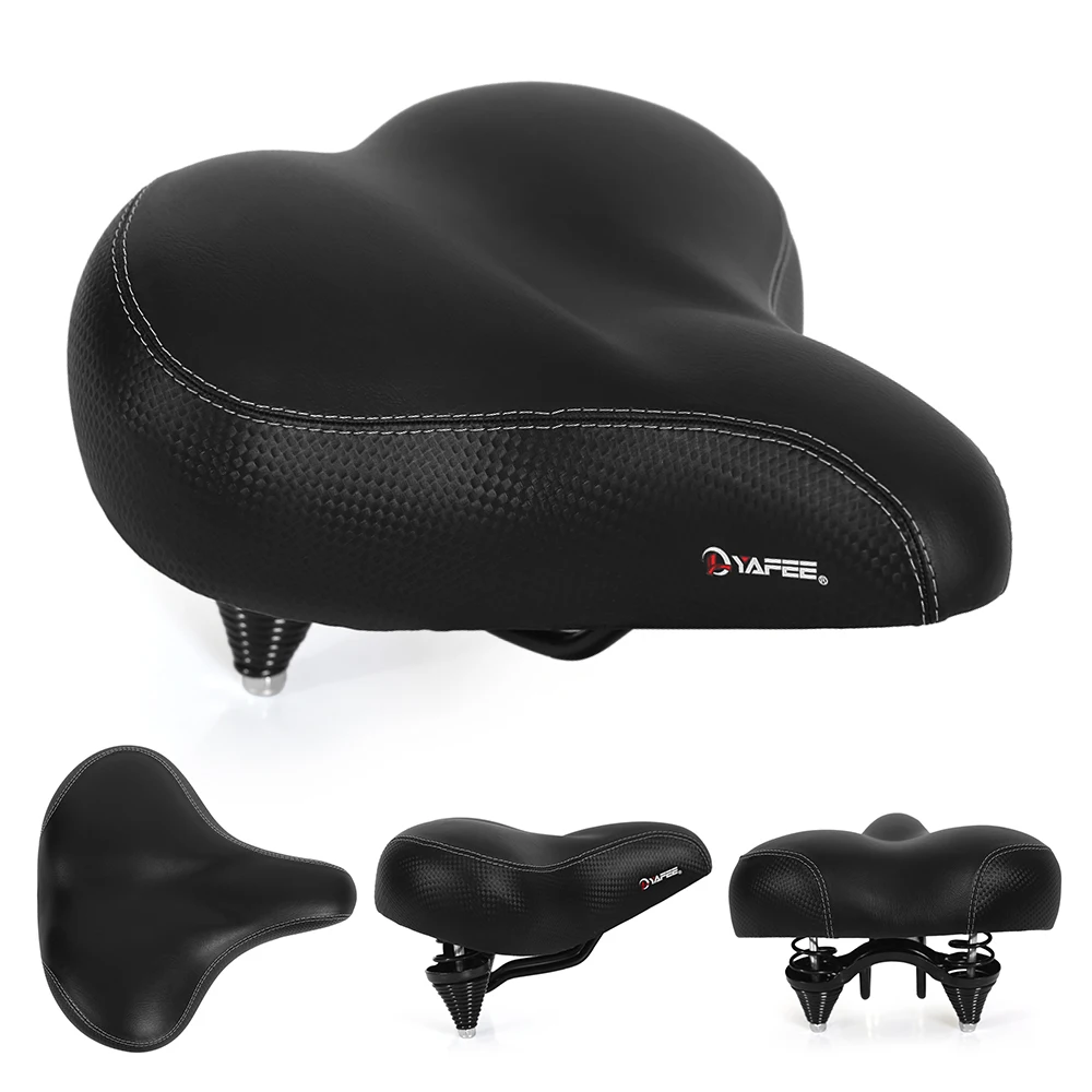 10.2 Inch Wide Bicycle Saddle Cycling Dual Spring Suspension