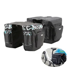 30л Сумка-переноска для велосипеда на открытом воздухе, задняя стойка для багажника, велосипедное седло, сумка для хранения на заднем сиденье, две двойные сумки