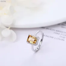 fine jewelry gem wholesale 925 sterling silver natural yellow crystal citrine adjustable ring women fine jewelry gem wholesale 925 sterling silver natural yellow crystal citrine adjustable ring women