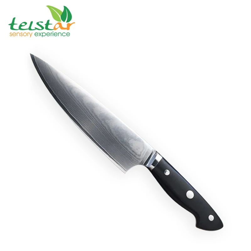 

8 Inch Professional Chef Knife Damascus Steel V10 Steel Core Gyuto straight G10 Handle