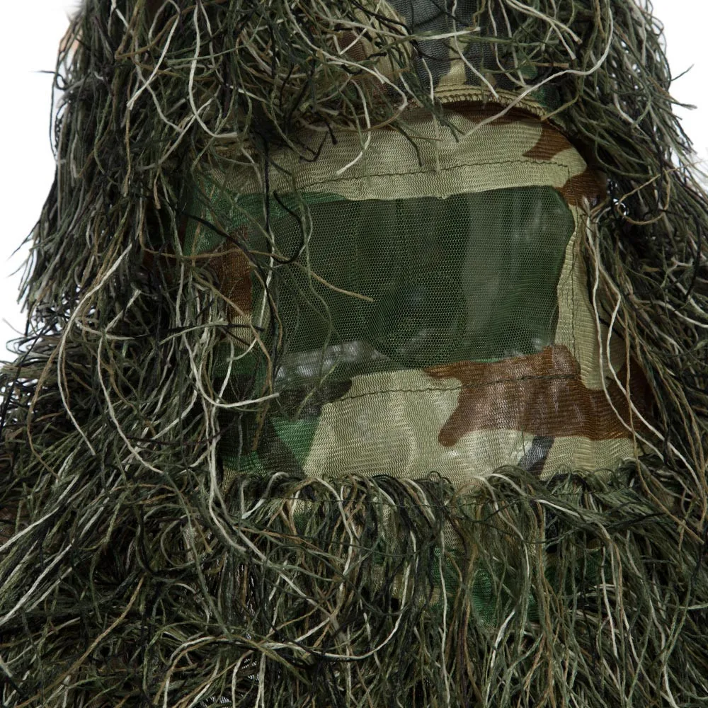 Лесной открытый комбинезон камуфляж джунгли Охота Ghillie костюм набор лесной Снайпер наблюдение за птицами пончо с высоким качеством