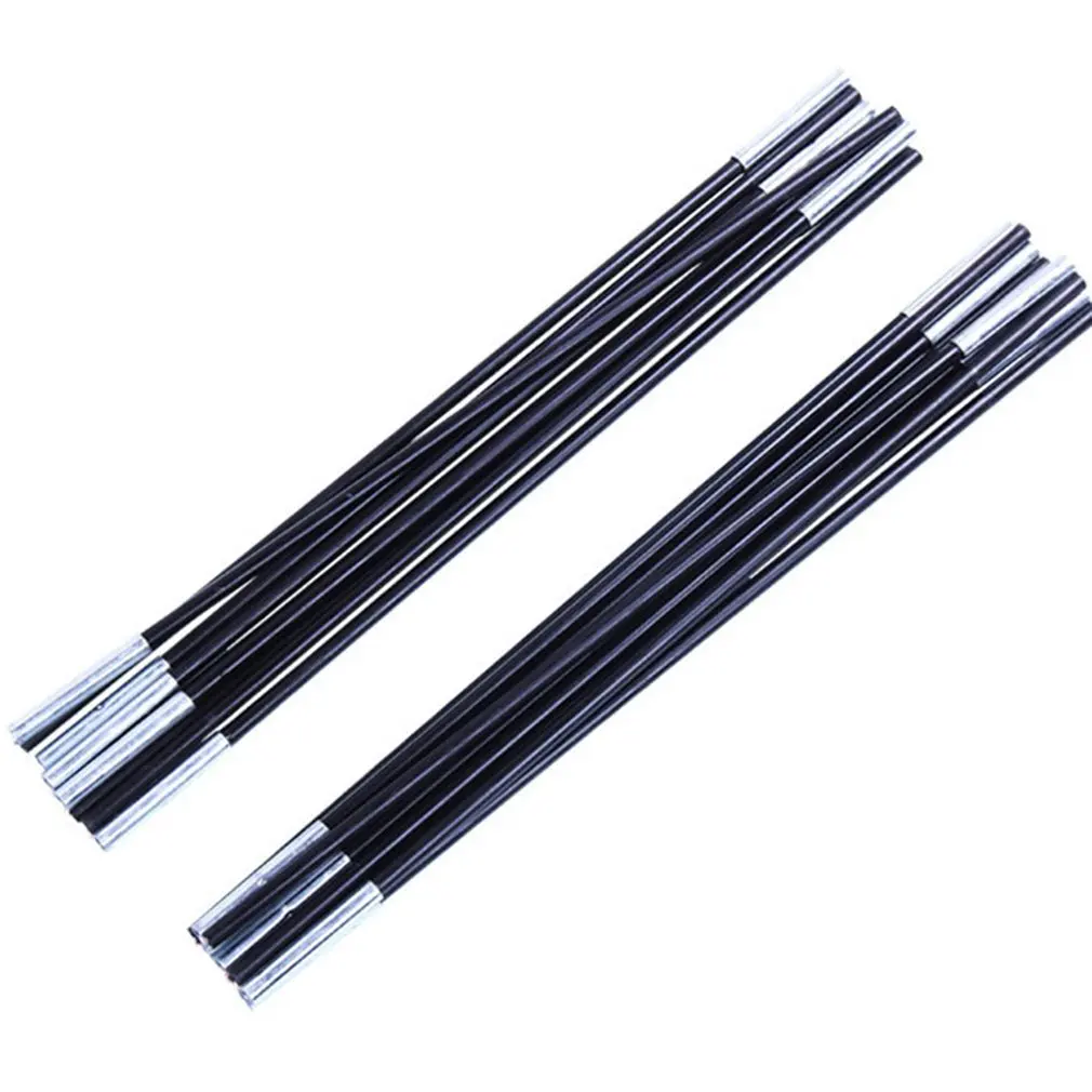 2pcs/set Camping Tent Pole Fiberglass Tent Rod Spare Replacement Support Poles for 3-4 People Tents Accessories
