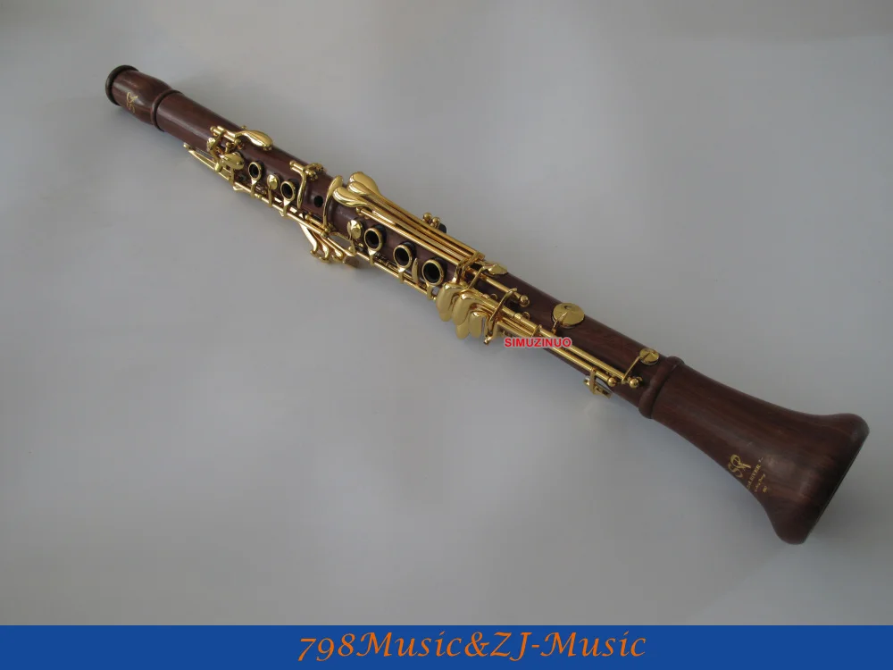 

SR New Rose Wooden 19 Key Bb Clarinet With Mouthpiece Gold Plated Keys