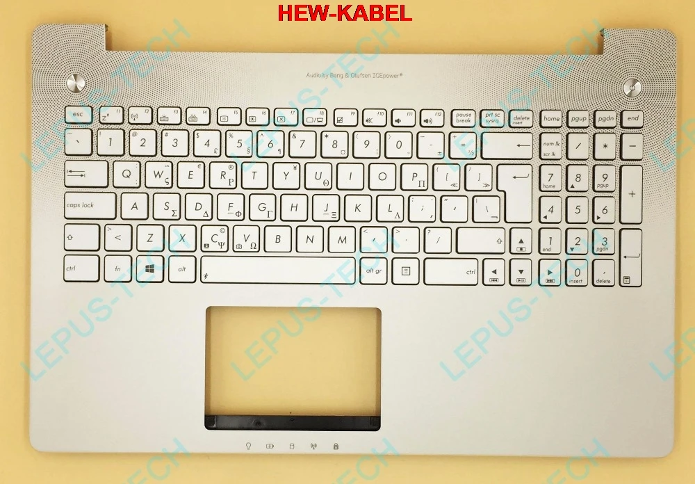 GK греческая palmrest клавиатура для ASUS Q550 G550 top case 90NB00K1-R31GR0 N550 N550JV N550JK с подсветкой |