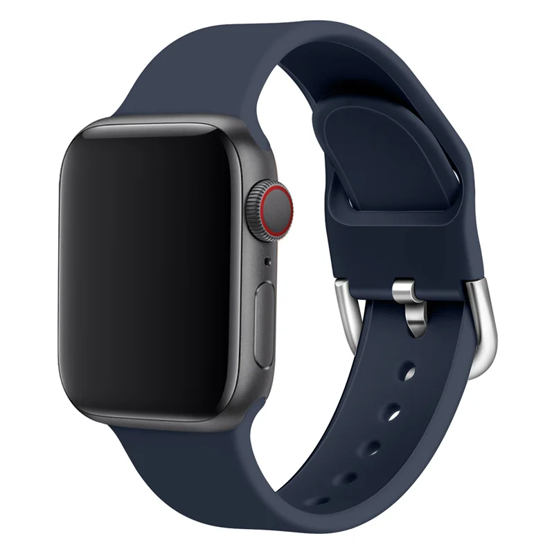 color -6 Dark blue Ремешок для наручных часов Apple watch, версии 3, 4 года 44 мм, 42 мм, 40 мм, 38 мм, версия наручных часов iwatch, браслет, correa для наручных часов Apple Watch Series 4/3/2/1 - Цвет ремешка: color -6 Dark blue