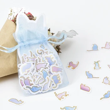 

100pcs/pack Cute Cat Mini Paper Sticker DIY Diary Decoration Sticker for Planner Album Scrapbooking Kawaii Stationery