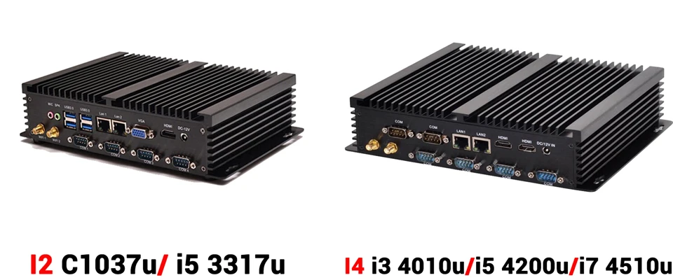 Intel Core i3 6006U i5 6200U i5 7200U Мини ПК Windows 10 Barebone компьютер 2 ГГц 520/620 графика 4 к HTPC minipc HDMI VGA 2 COM